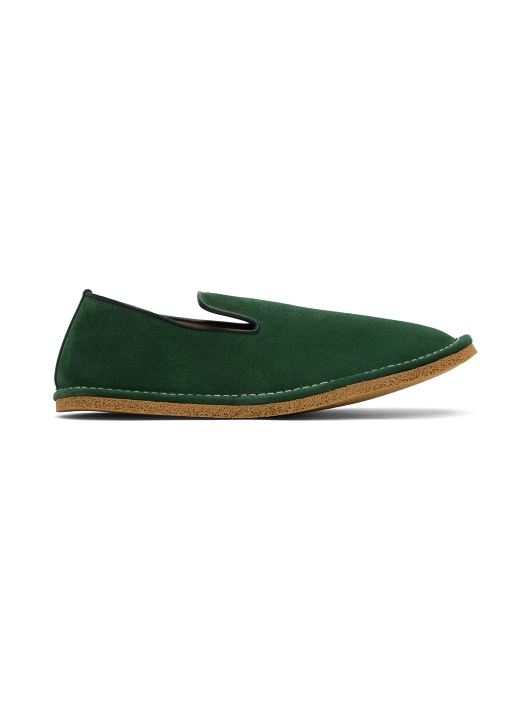 Green Slip-On Loafers - 1