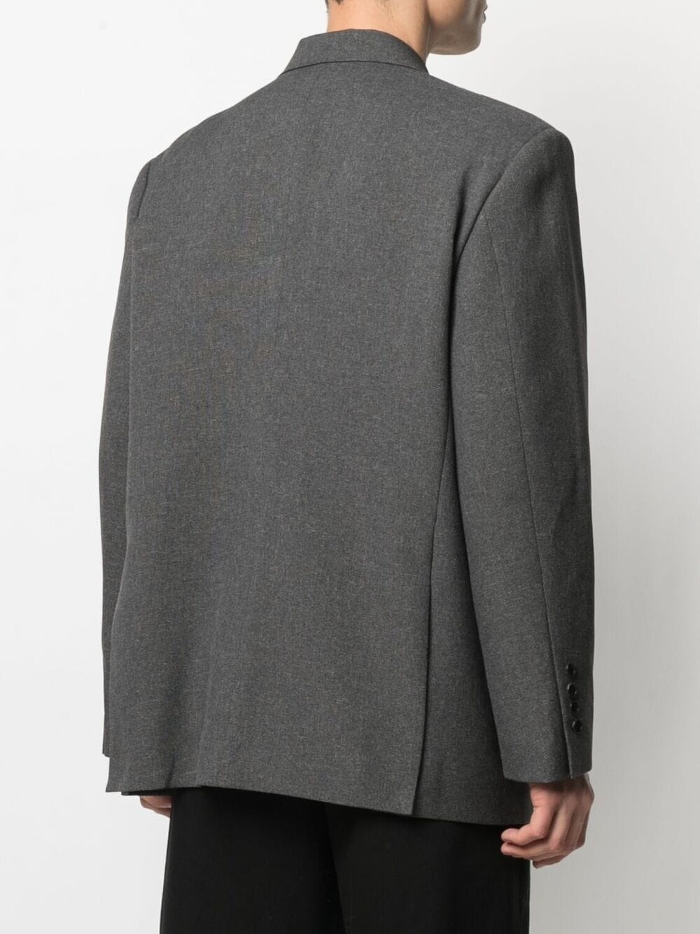 notched-lapels single-breasted blazer - 4