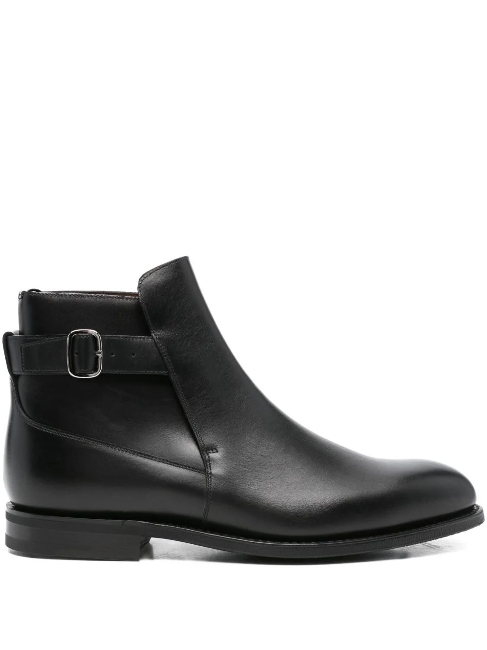 buckle-fastening leather ankle boots - 1