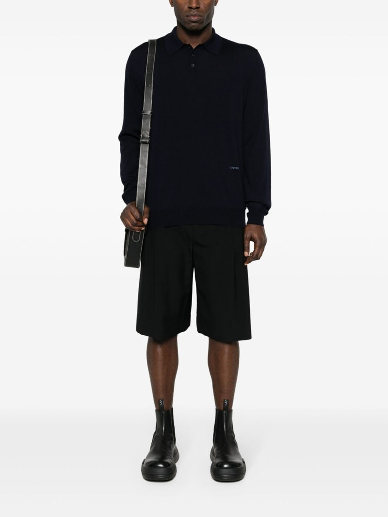 Lanvin logo-embroidered polo shirt outlook