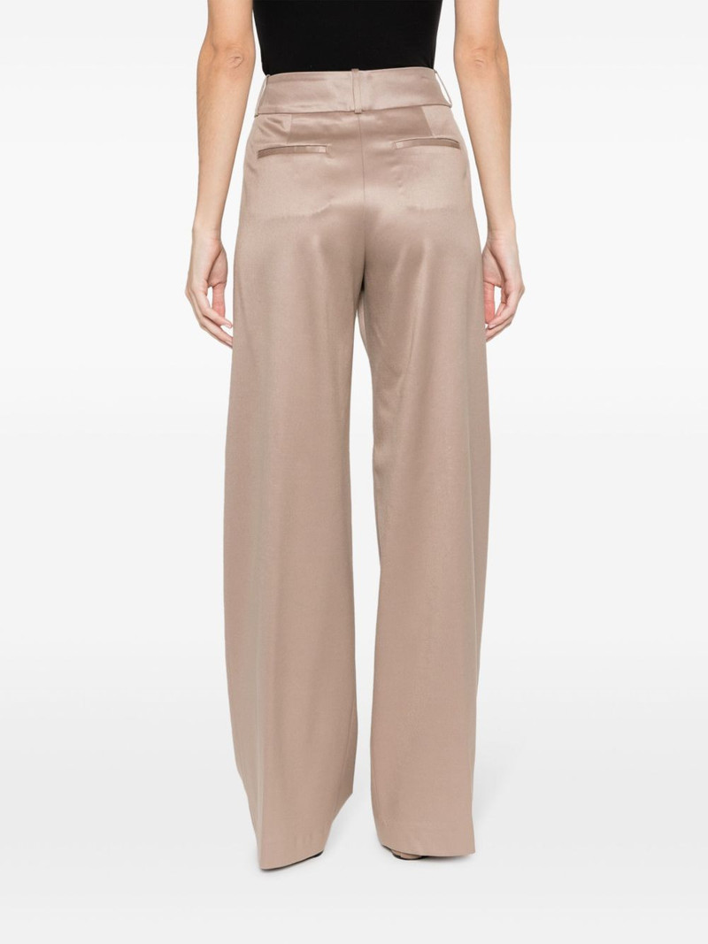 dart-embellished twill wide-leg trousers 4