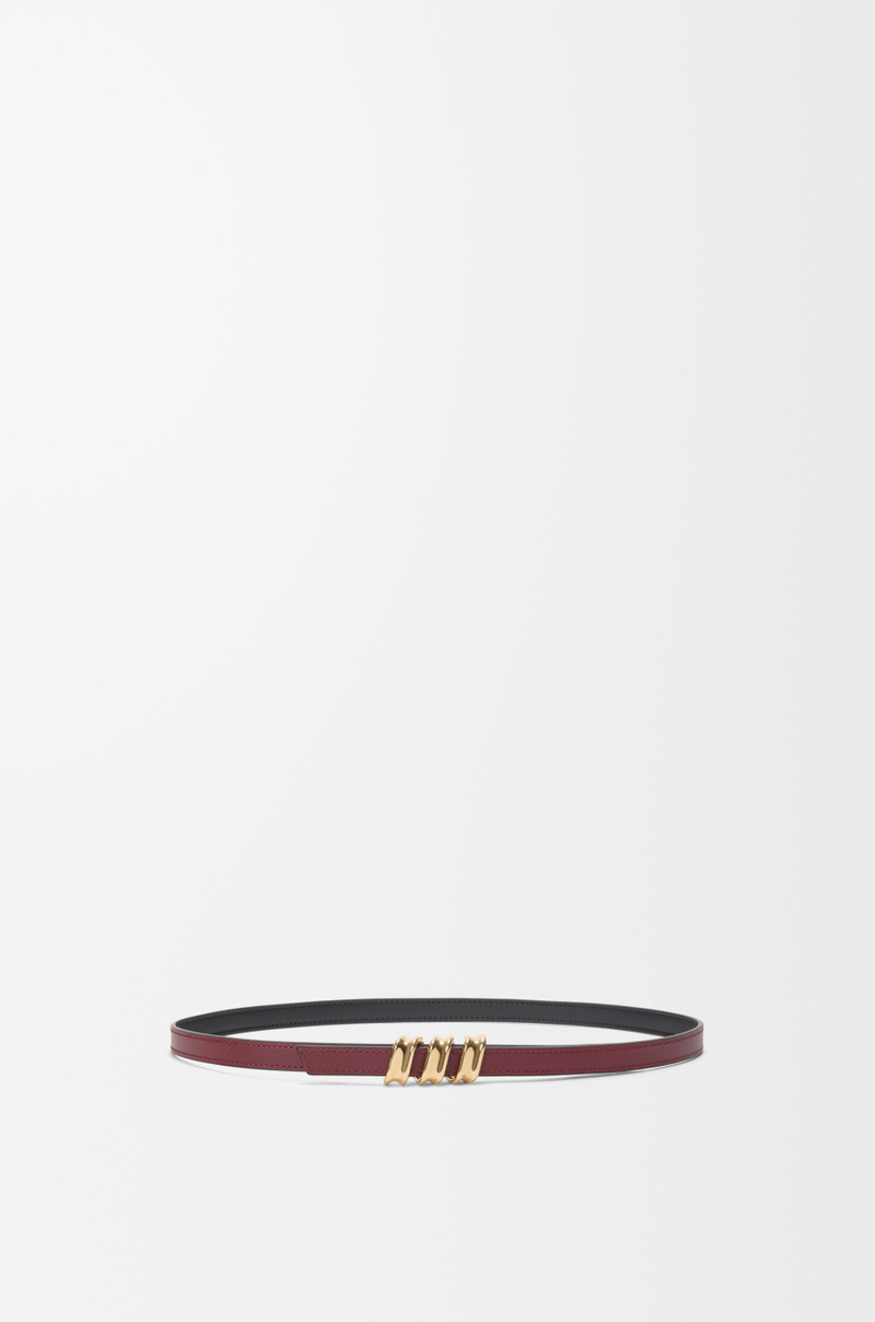 Loewe Reversible Coil belt in smooth calfskin outlook