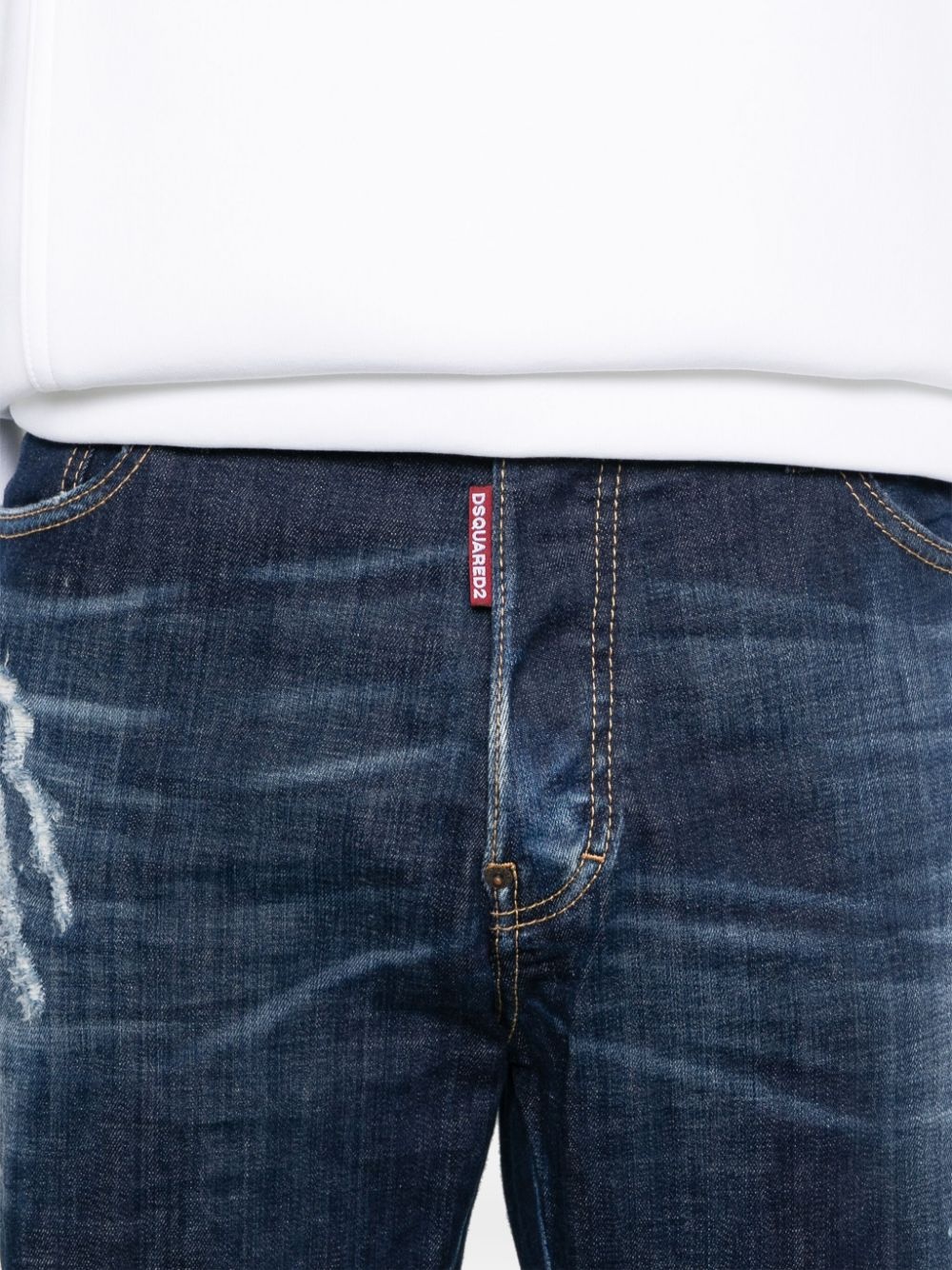 logo-patch jeans - 5