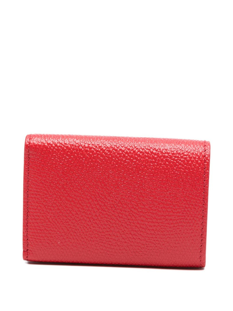 Valentino V- logo pebble-grain logo wallet outlook