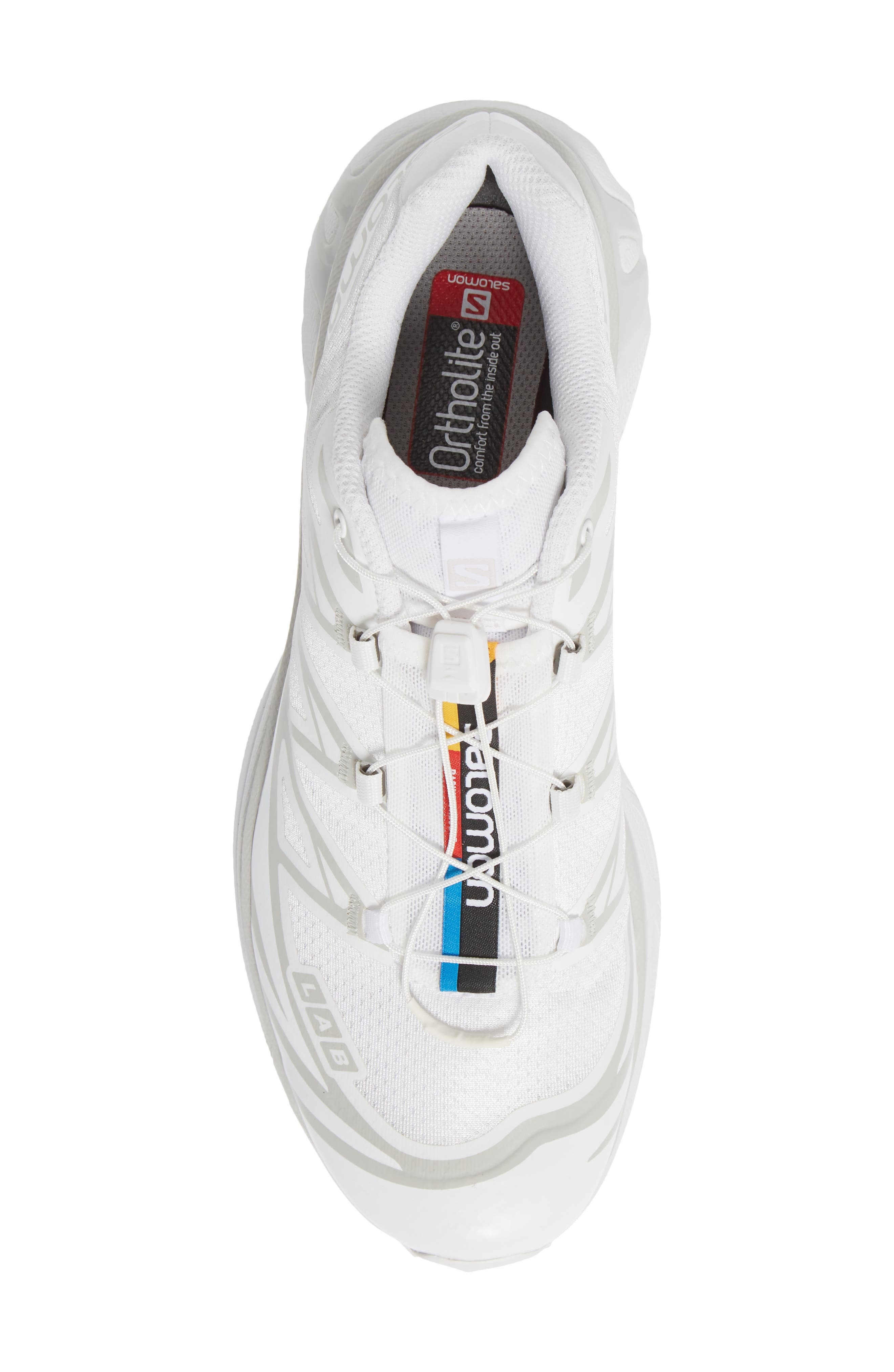Salomon Gender Inclusive XT-6 Sneaker in White/White/Lunar Rock at Nordstrom - 5