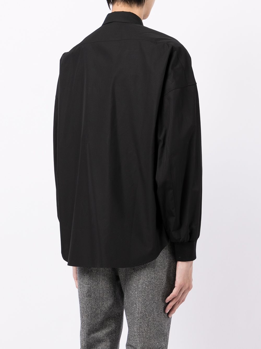 drop-shoulder long-sleeve shirt - 4