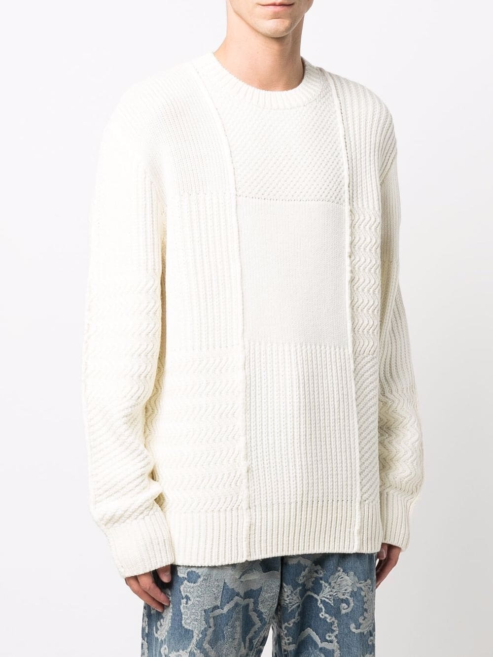 textured-knit wool jumper - 3