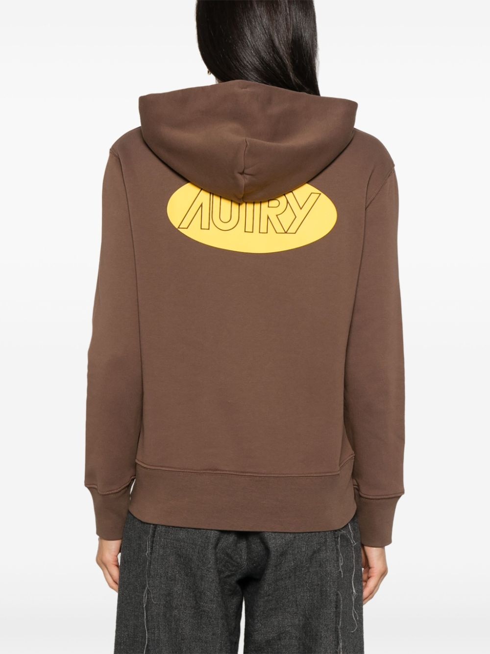 printed logo hoodie - 4