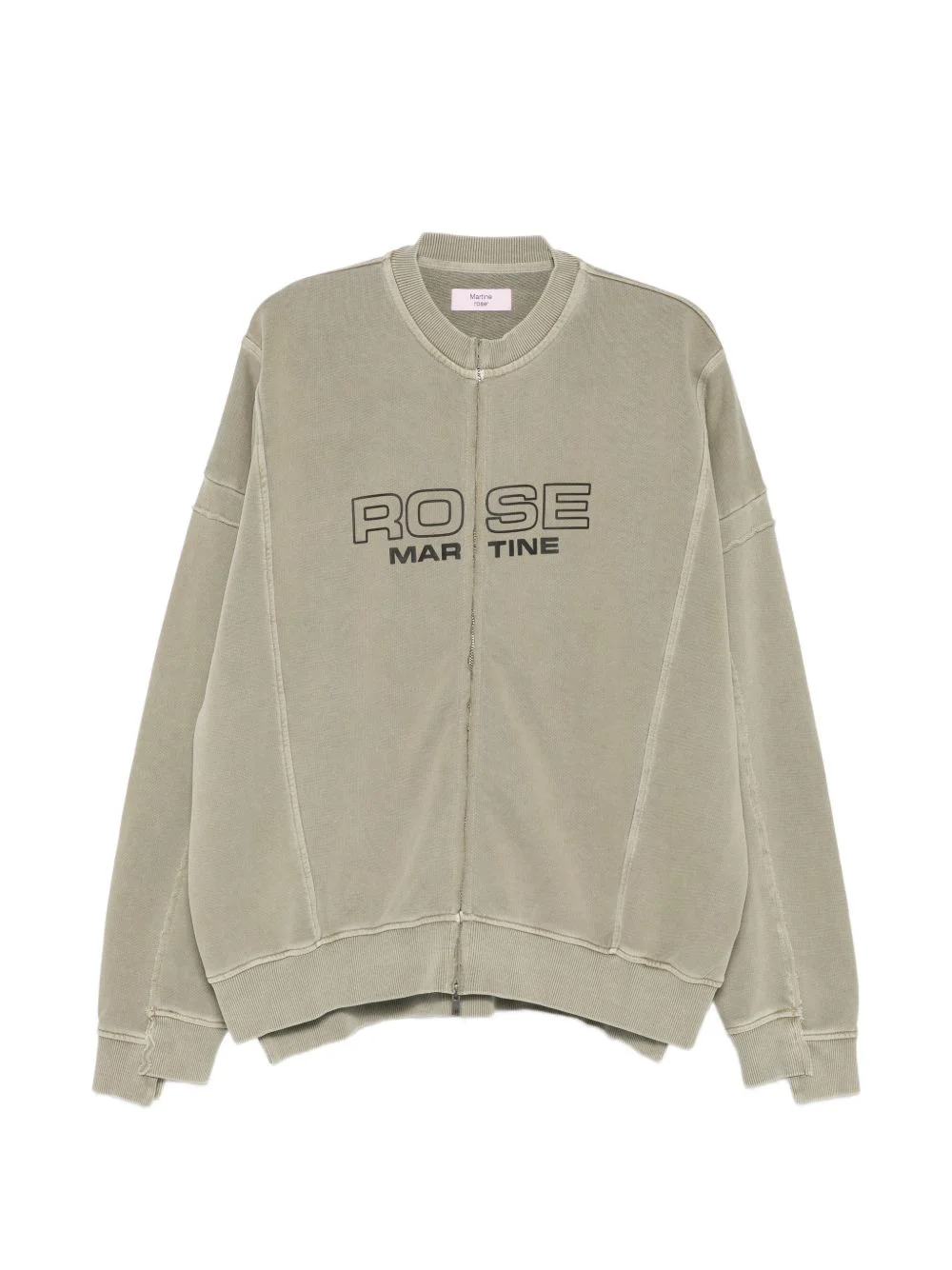 logo-print zip-up sweatshirt - 1