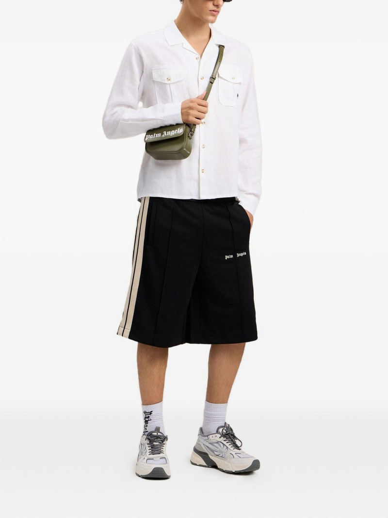 Palm Angels logo-embroidered track shorts outlook