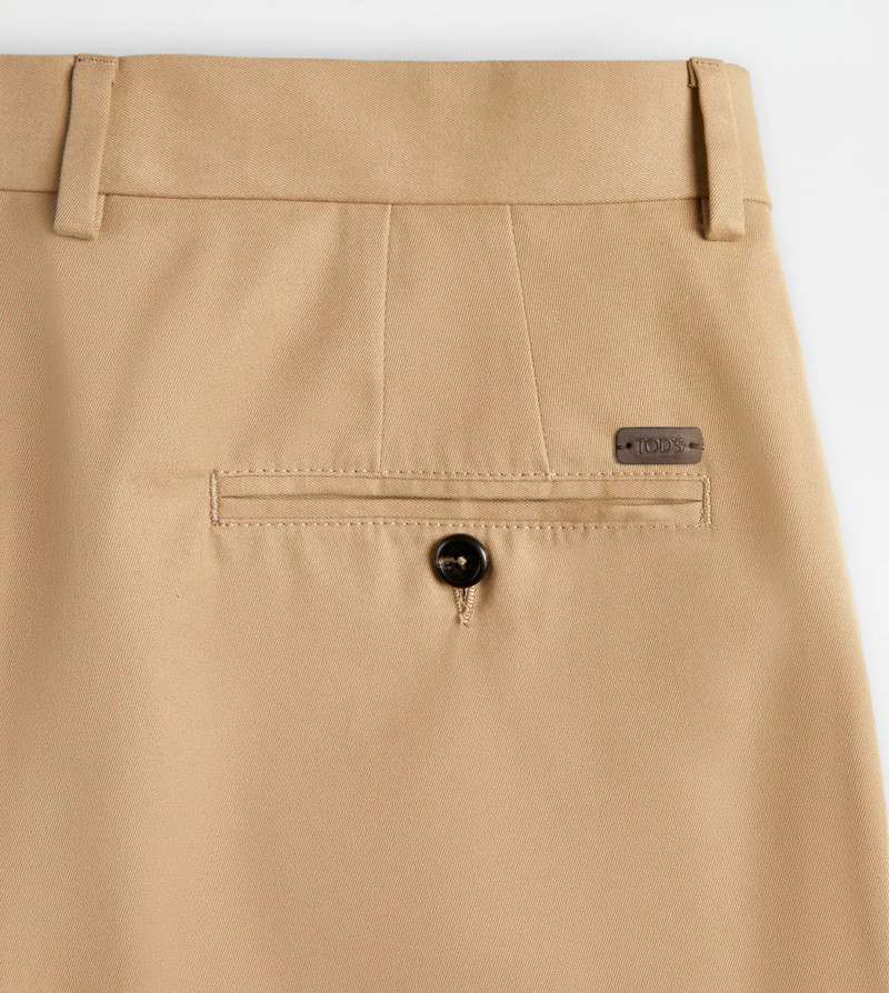 PANTS IN GABARDINE - BEIGE 7