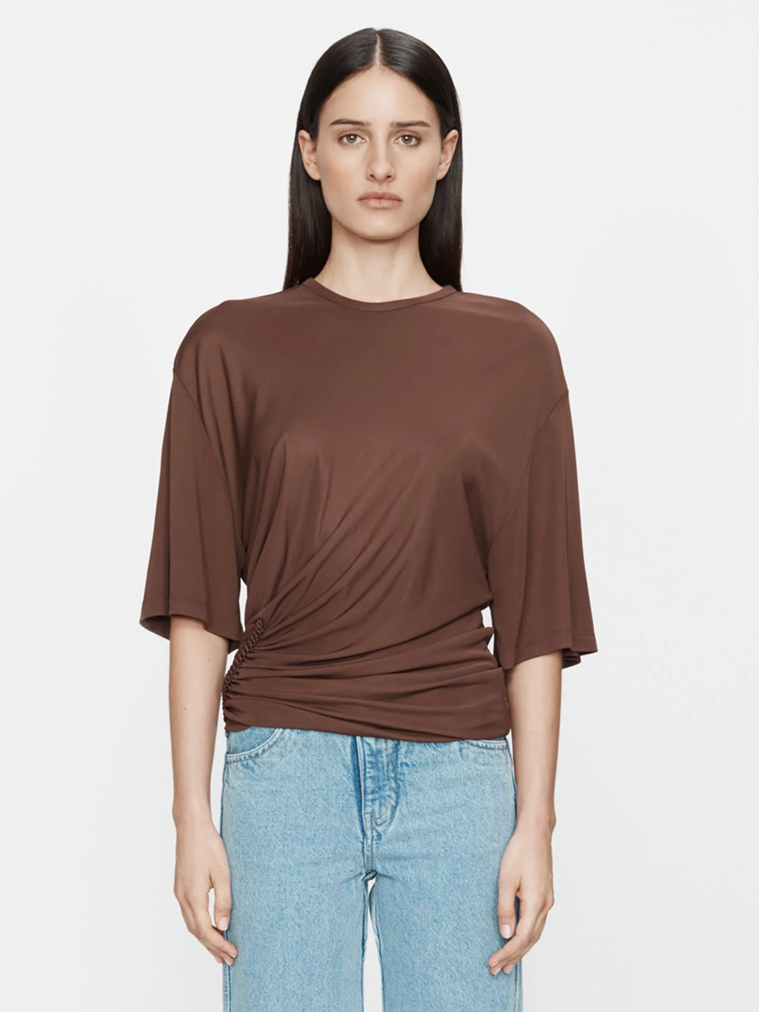 Shibari Jersey Ruche Tee - 1