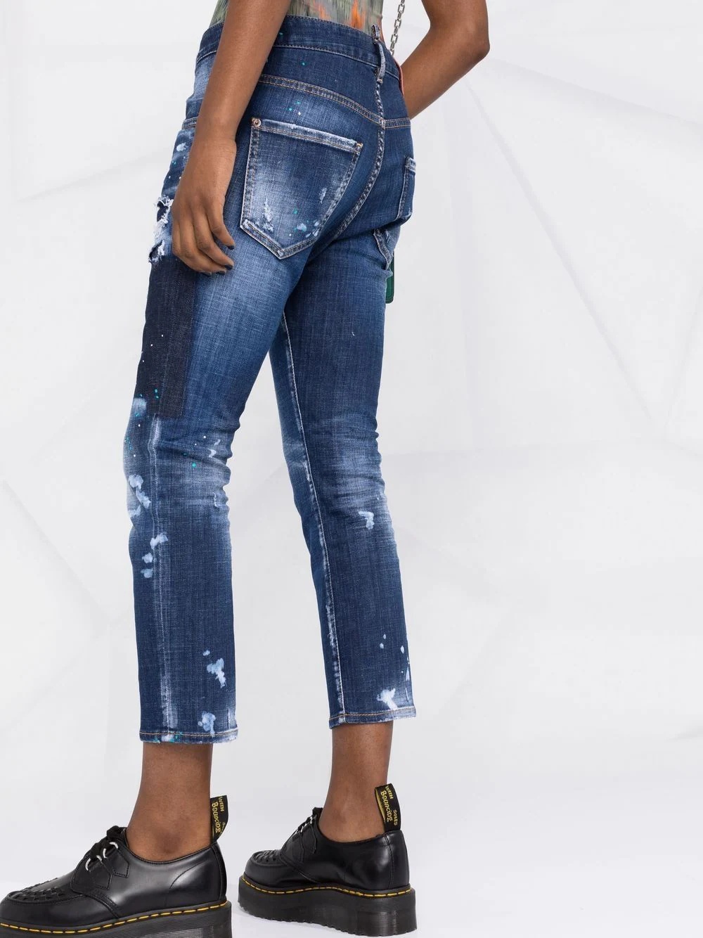 distressed-style skinny jeans - 5
