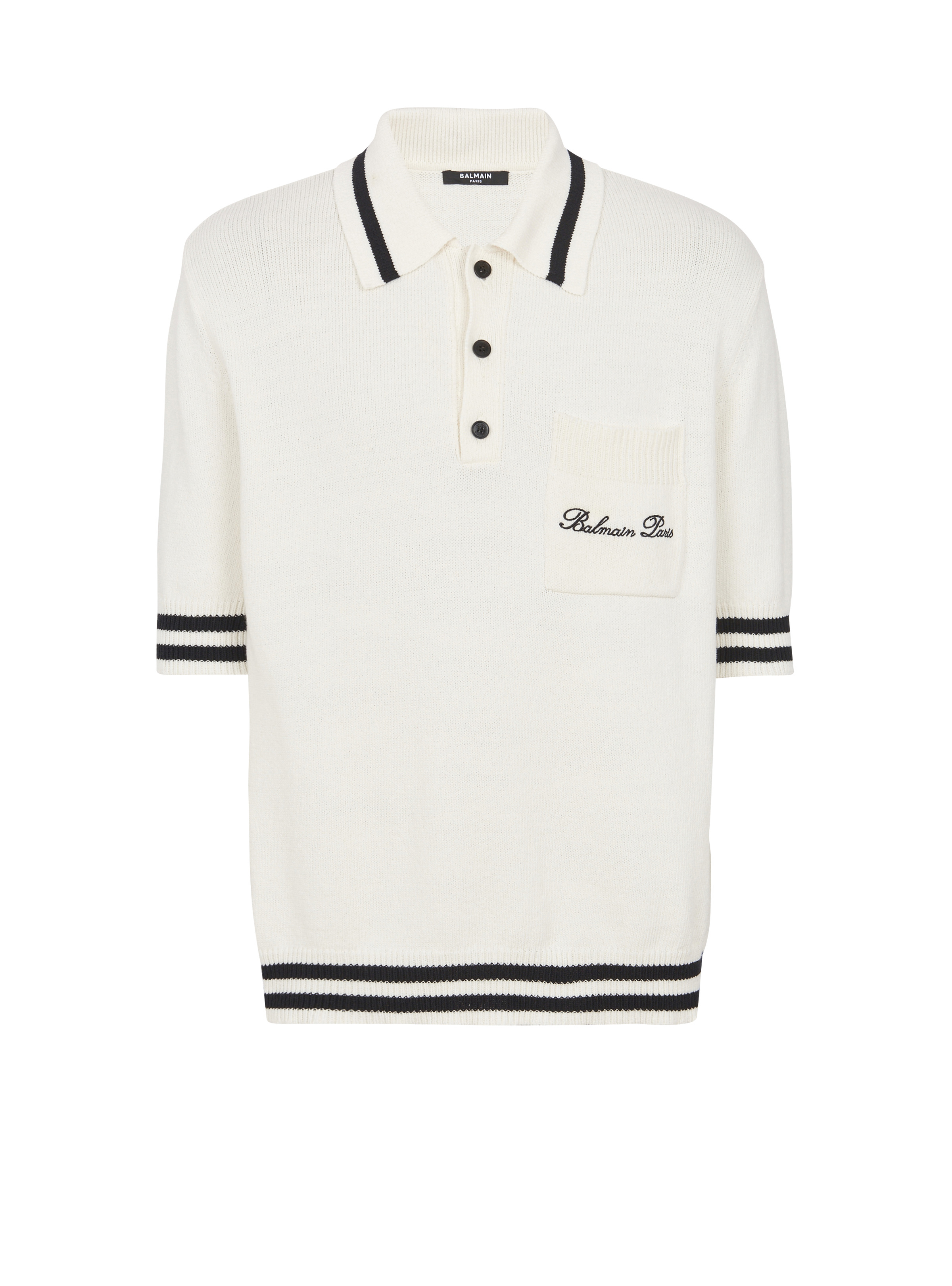 【送料&関税込】Balmain Signature Polo Shirt Balmain Balmain Signature polo shirt | REVERSIBLE
