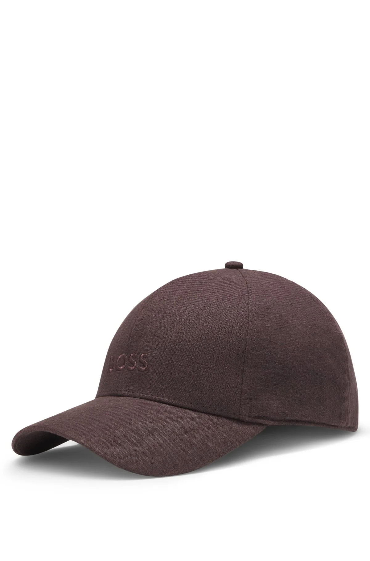 EMBROIDERED-LOGO CAP IN LINEN - 1