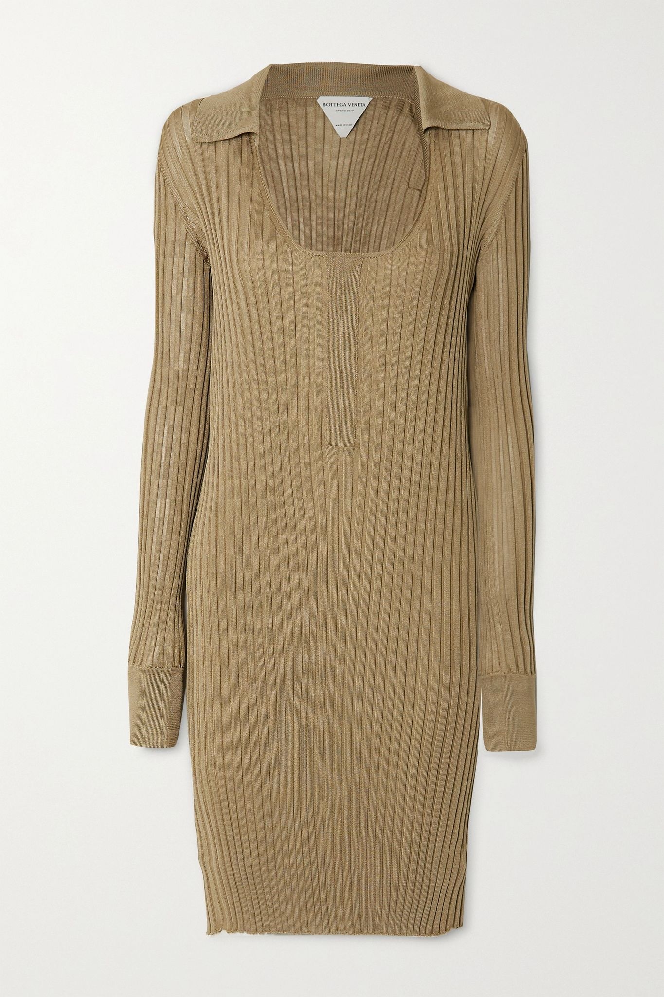 Ribbed silk dress - 1