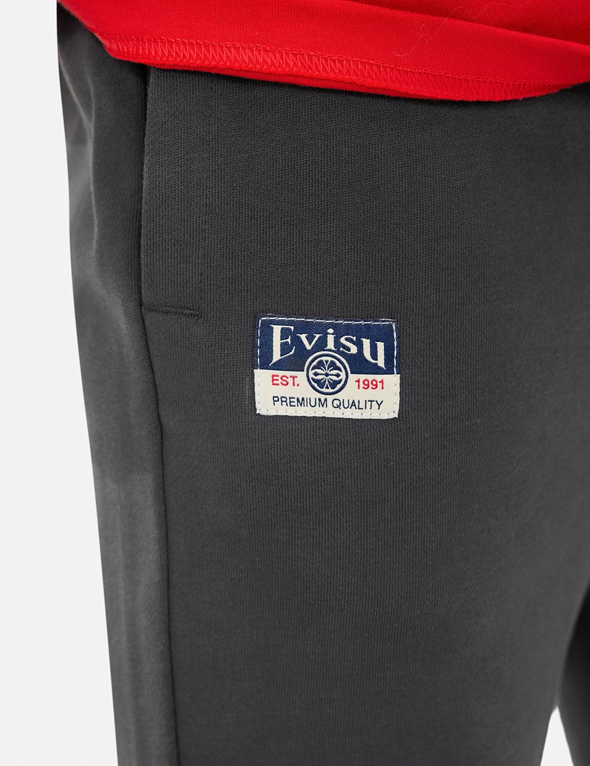 Spray-dyed Seagull and Logo Print Straight Fit Sweatpants - 8