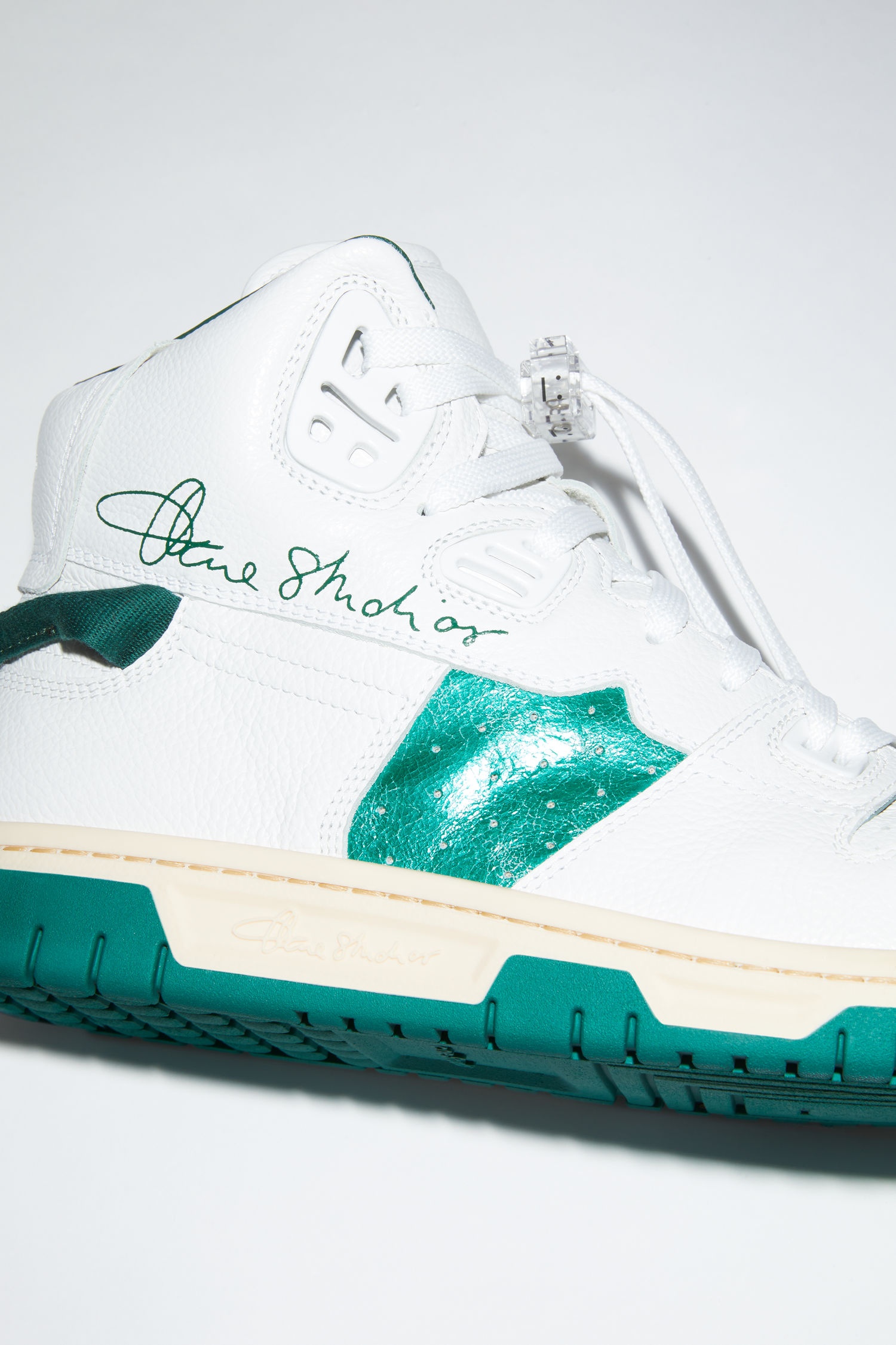 High top sneakers - White/green - 5