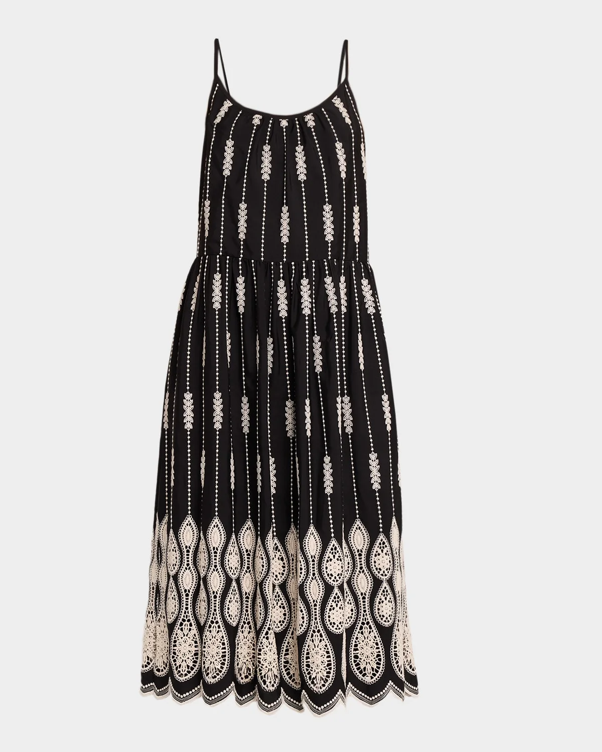 Sandra Embroidered Midi Dress - 1