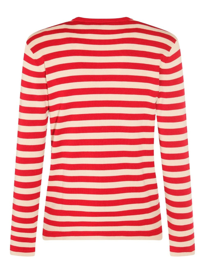 Valentino striped wool T-shirt outlook
