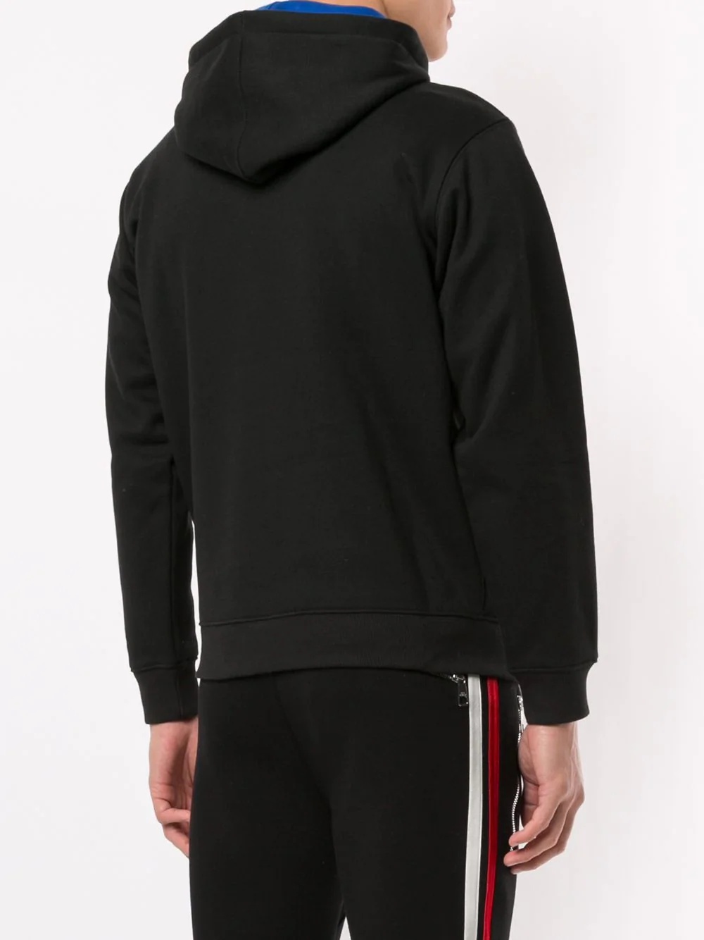 satin logo hooded sweatshirt  - 4