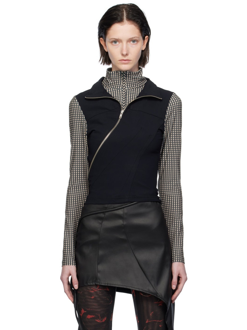 Black Double Collar Turtleneck 1