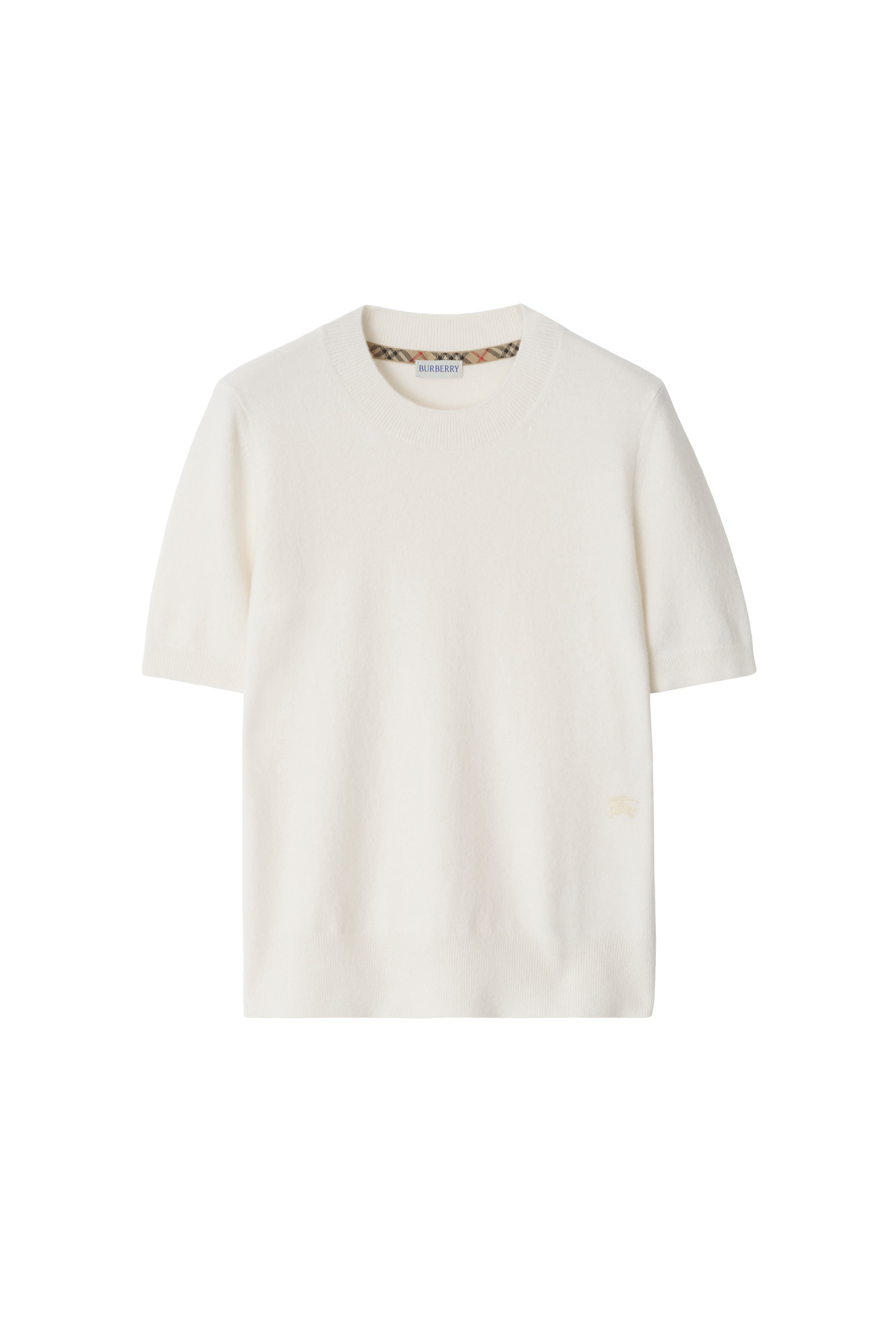 burberry Cashmere Blend Top in Chalk at Nordstrom - 2