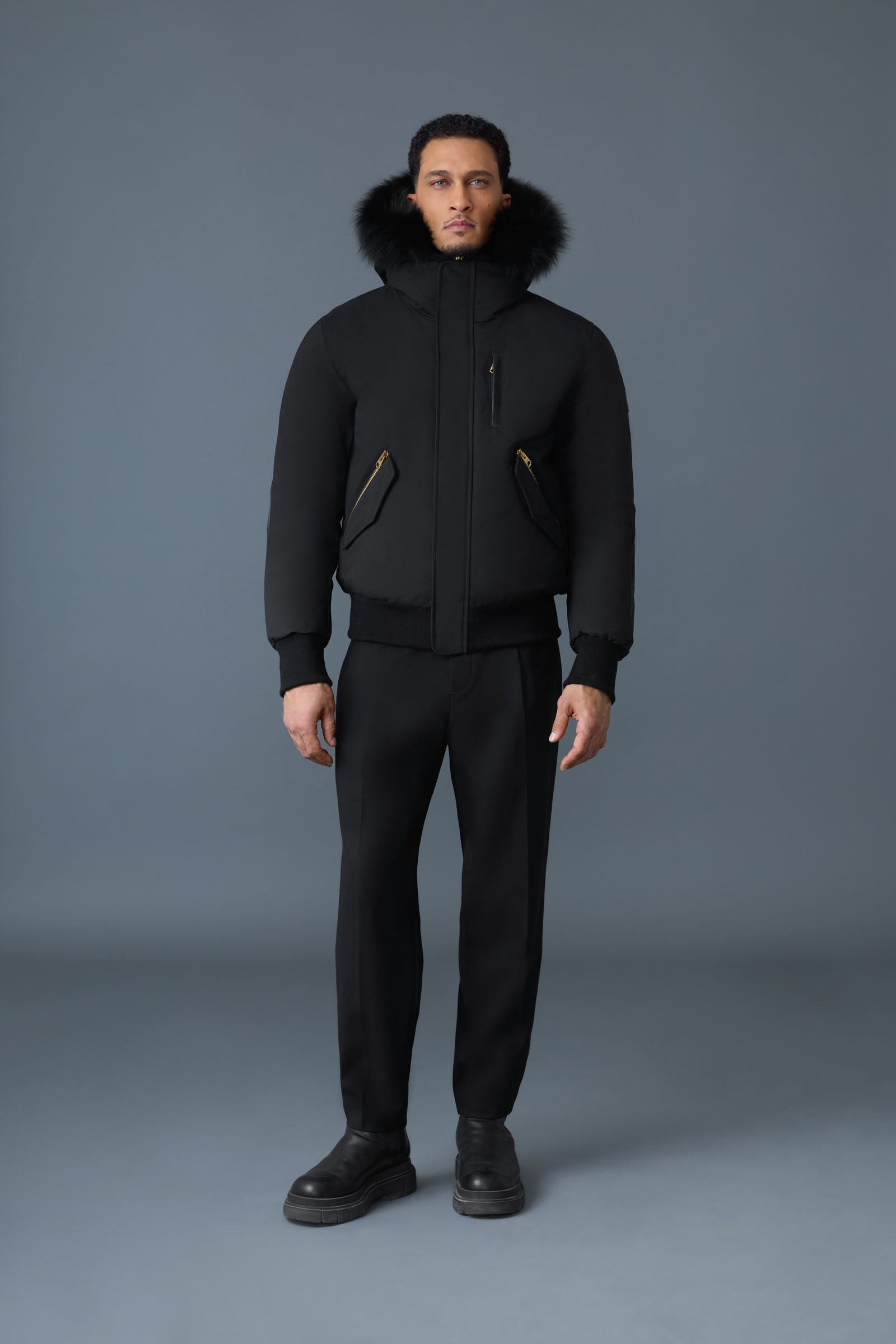 DIXON 2-in-1 Nordic Tech down bomber with blue fox fur - 2