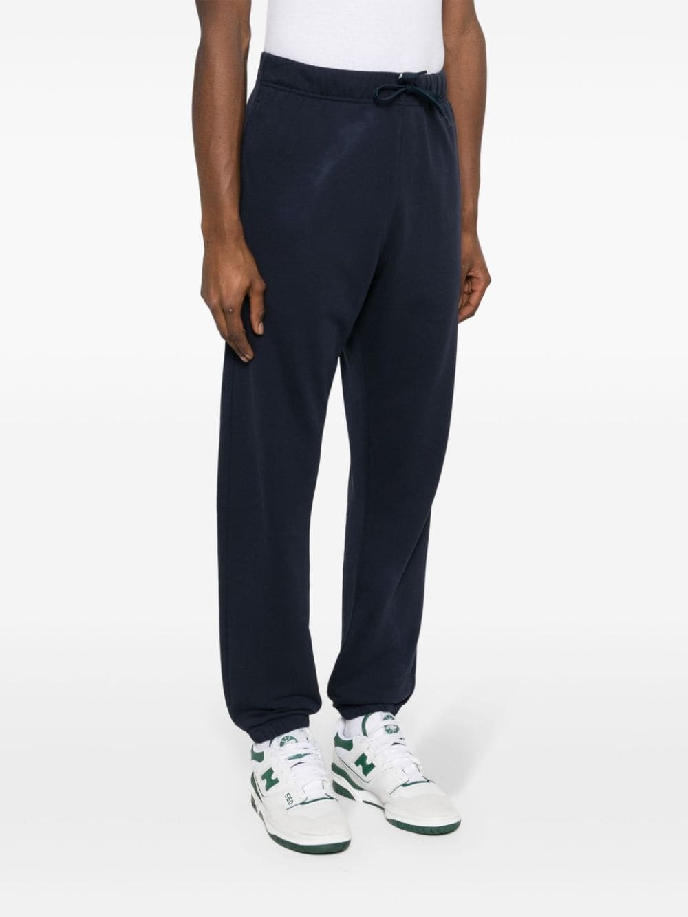 tapered cotton track pants - 3