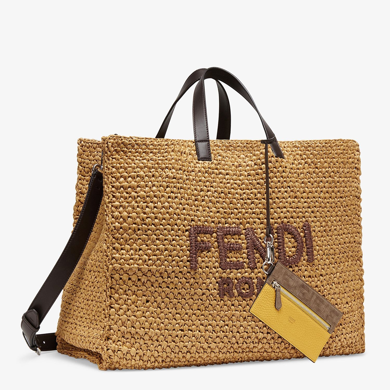 Beige raffia bag - 2