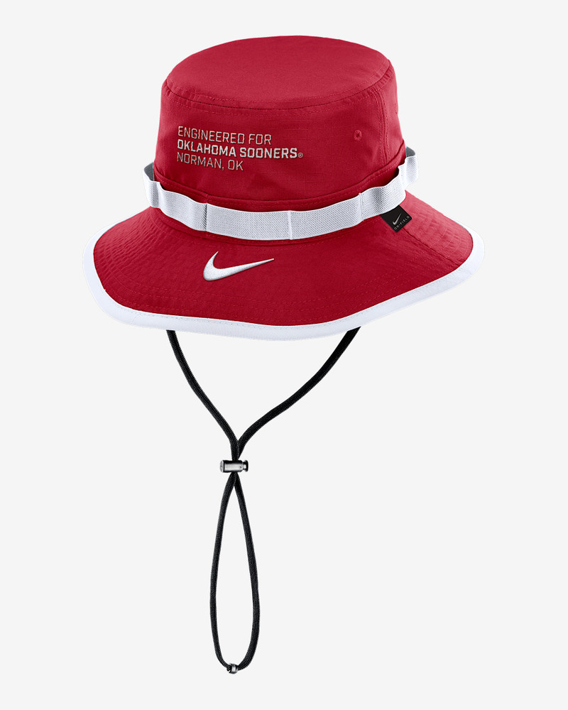 Nike Oklahoma Sideline Apex Gameday Boonie Men's Nike Dri-FIT College Bucket Hat outlook