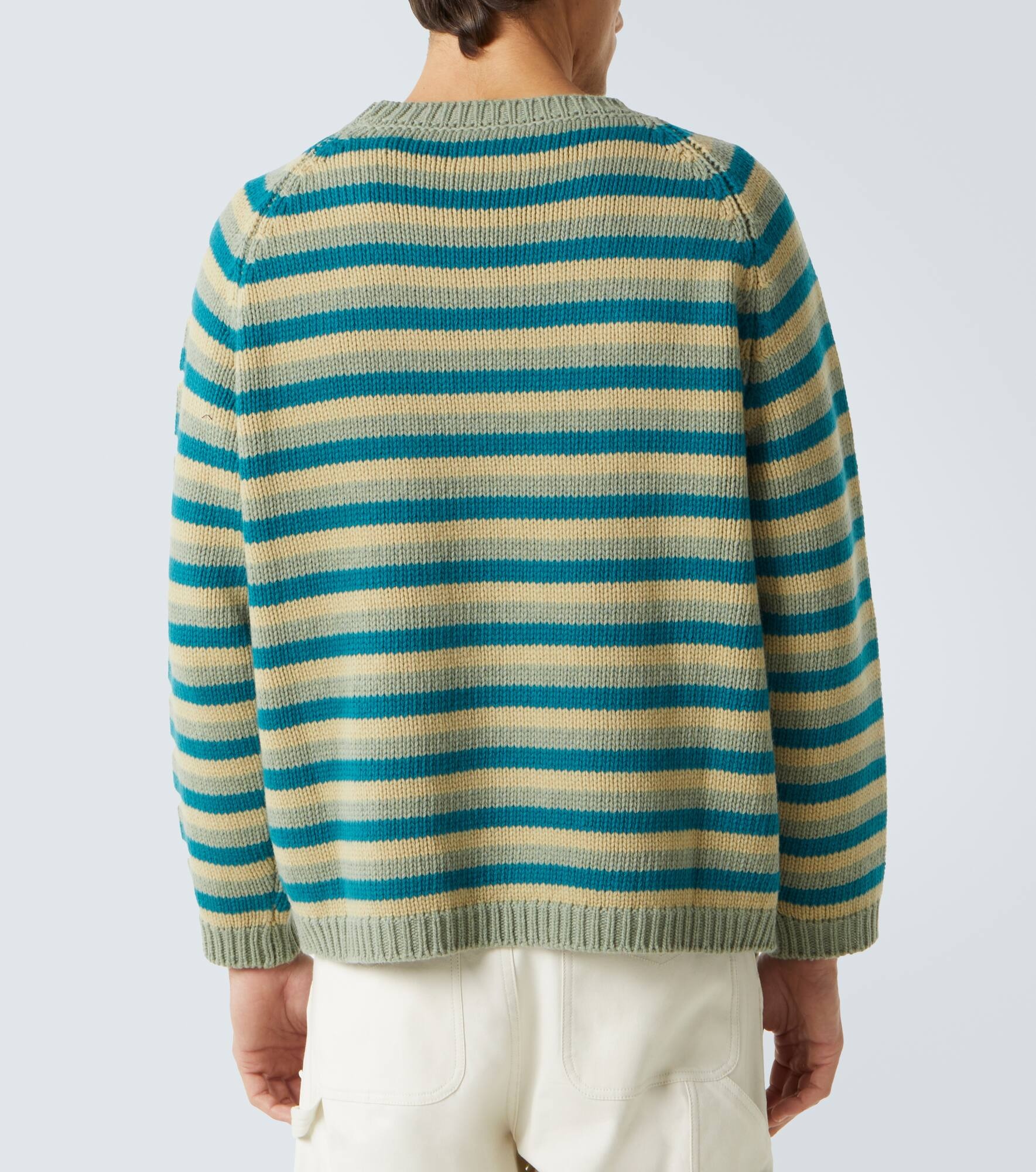 Mossy Glen striped wool sweater - 4