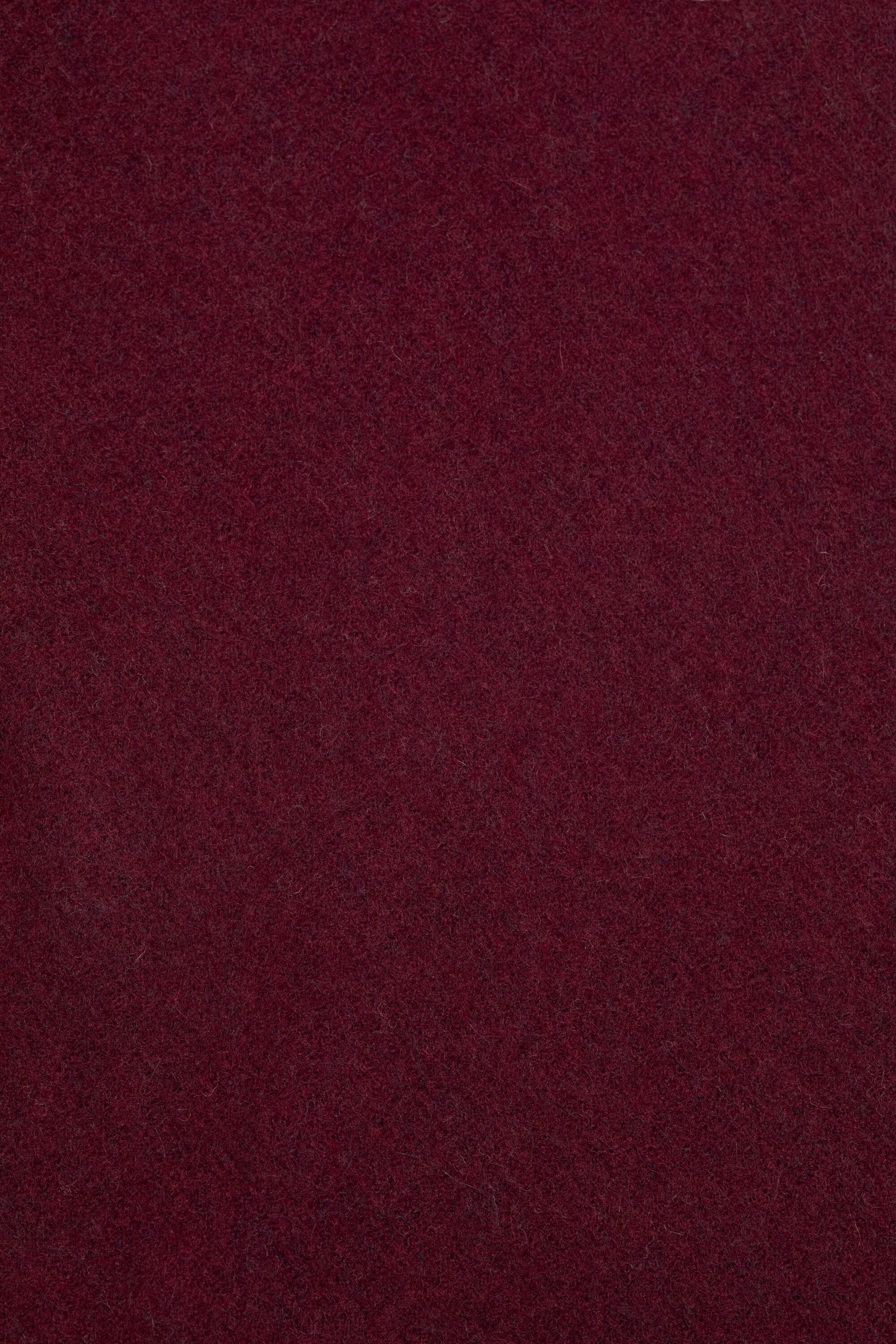 Fringe wool scarf – Narrow - Burgundy melange - 4