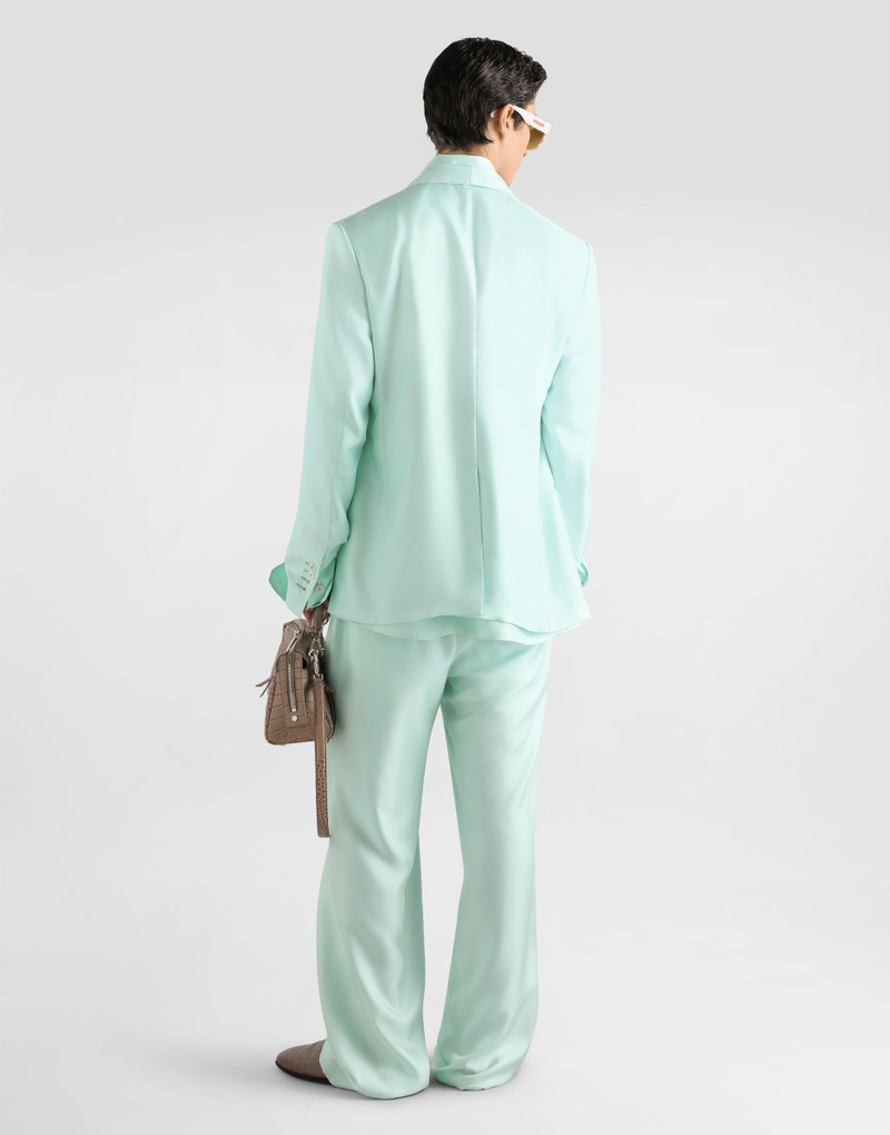Silk twill jogging trousers 3