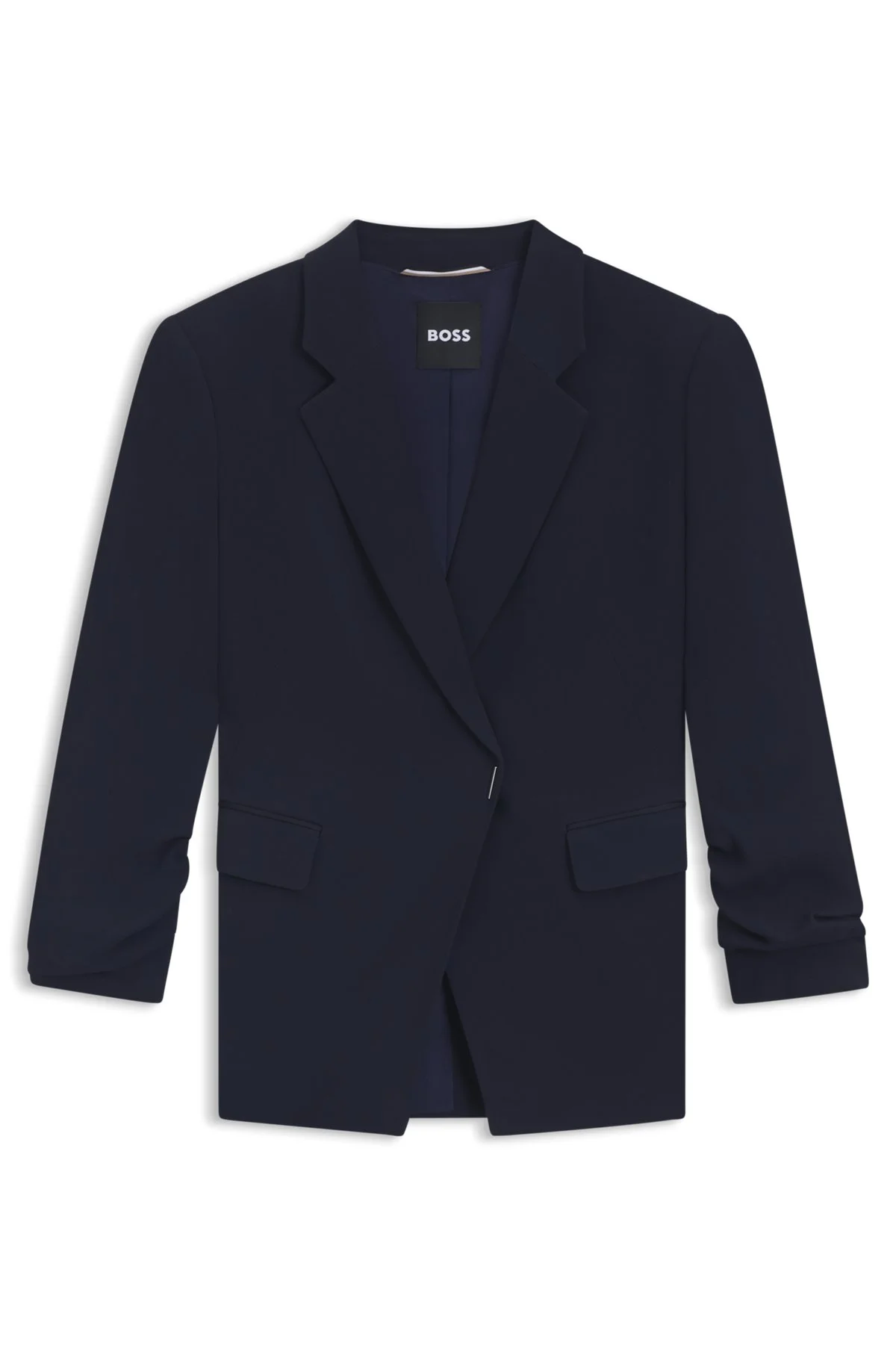SLIM-FIT BLAZER WITH PRESS-STUD CLOSURE - 1