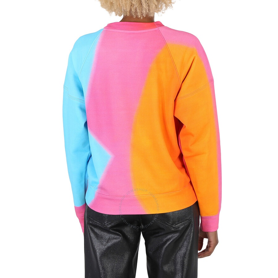Moschino Ladies Projection Print Cotton Sweatshirt - 6