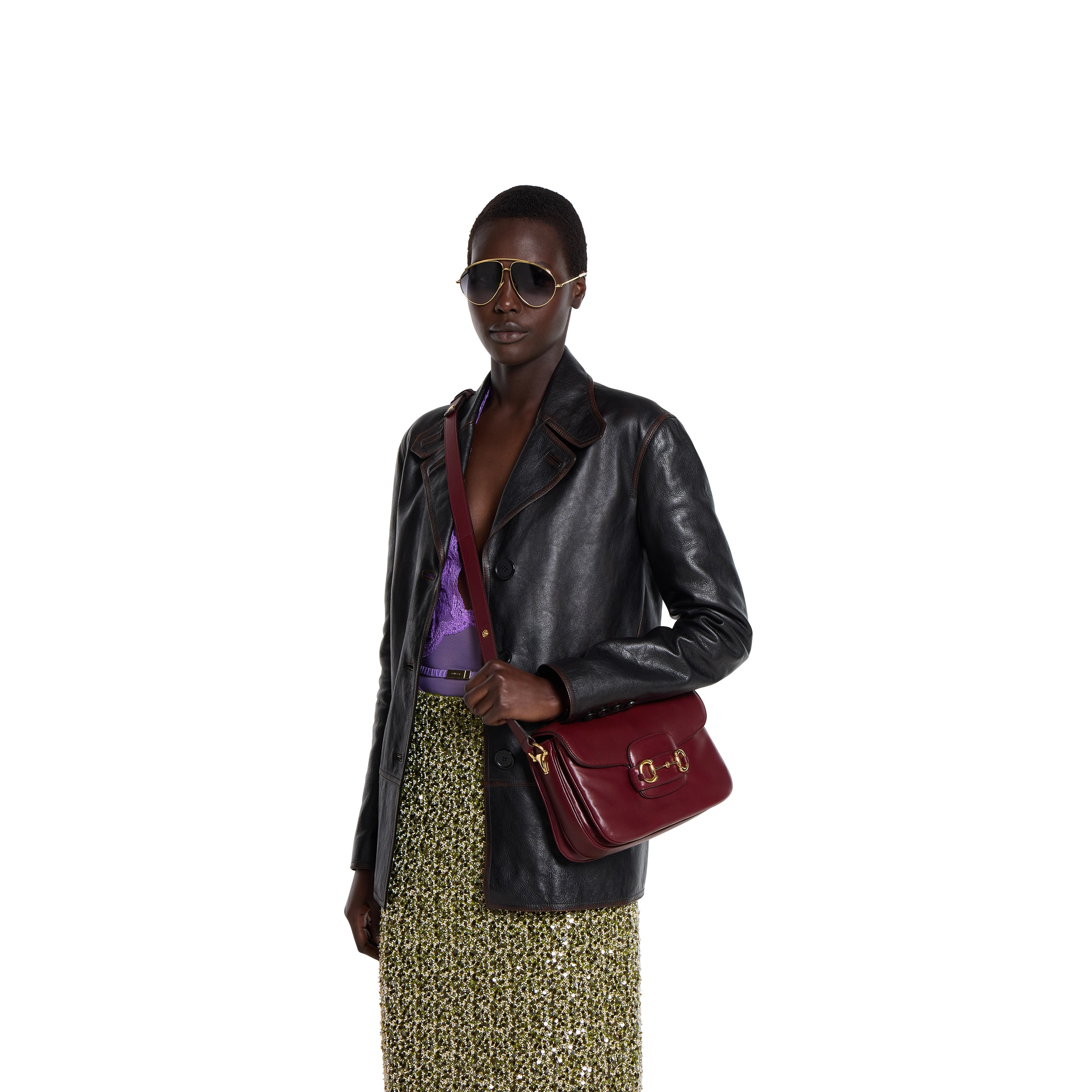 Gucci Horsebit 1955 Aura small shoulder bag - 5