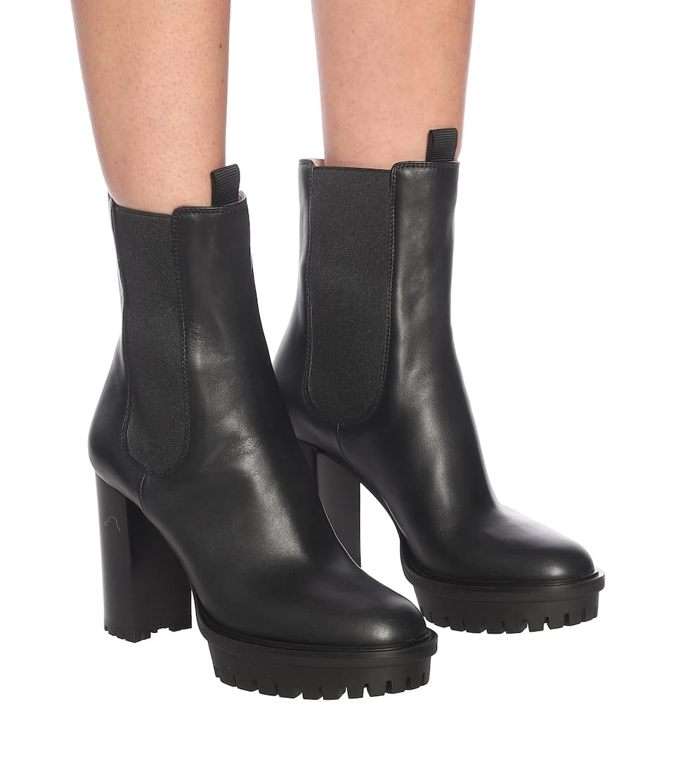 Leather ankle boots - 5