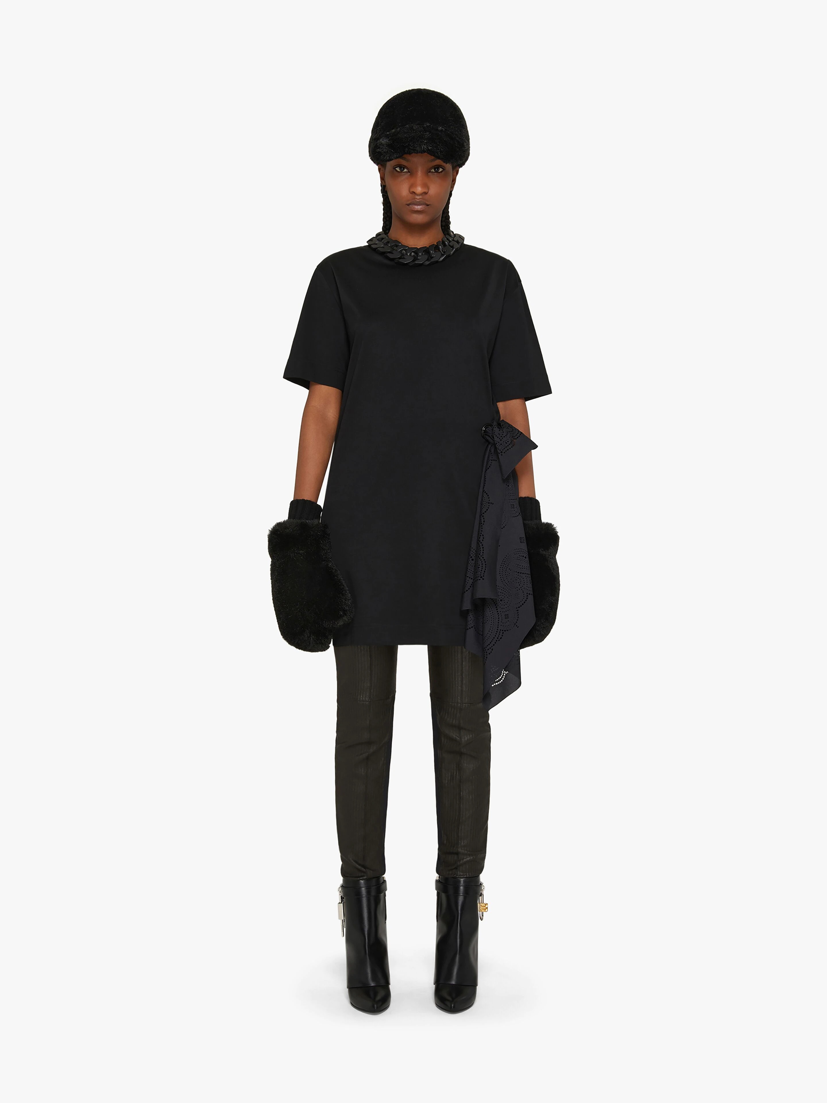 T-SHIRT DRESS WITH BANDANA - 2