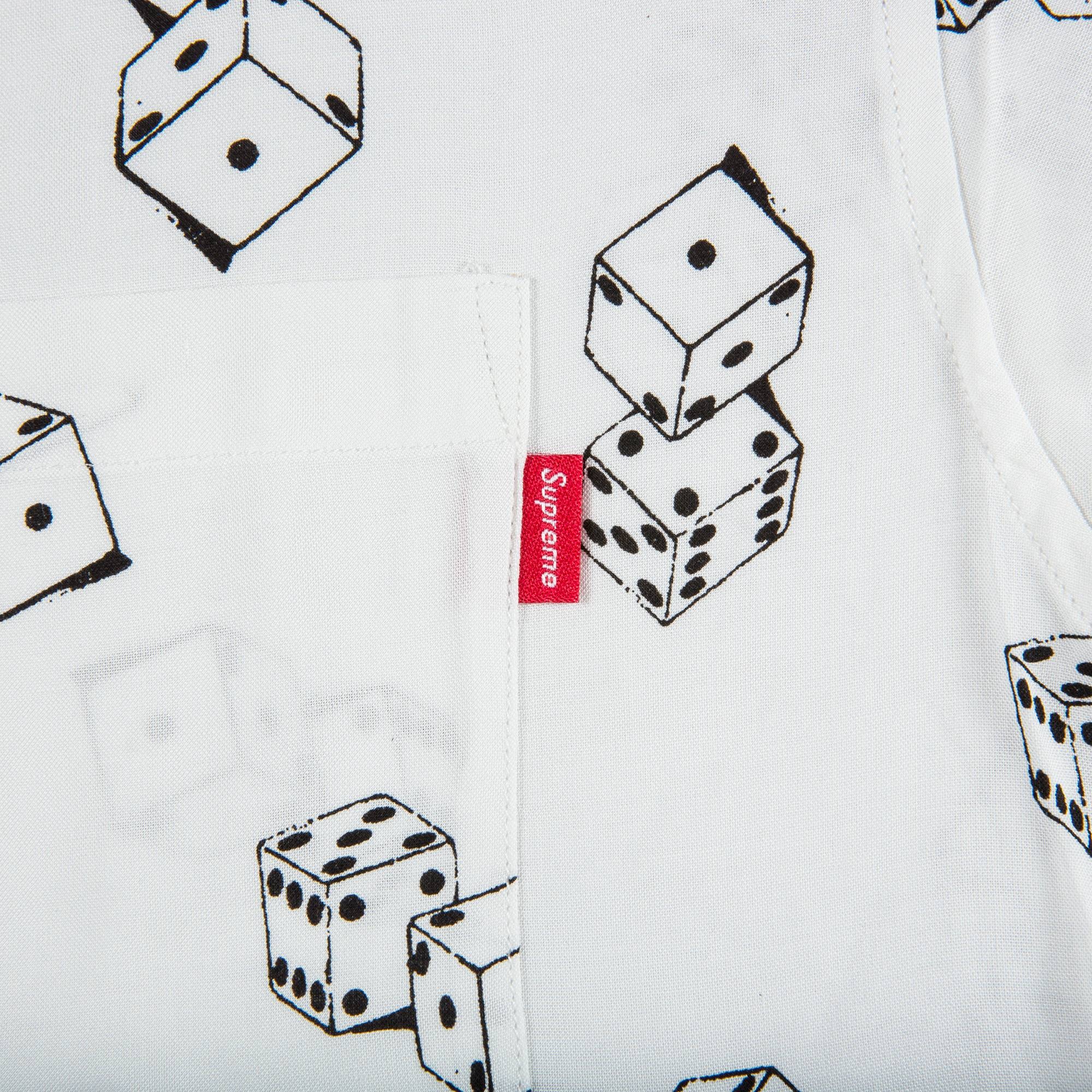 Supreme Dice Rayon Short-Sleeve Shirt 'White' - 2