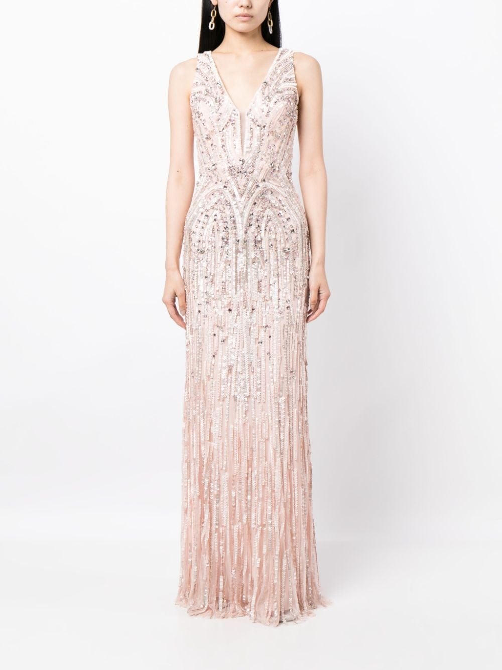 Raquel crystal-embellished gown - 2