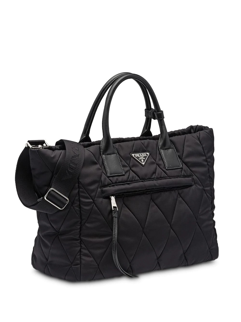 Quilted nylon tote bag - 6