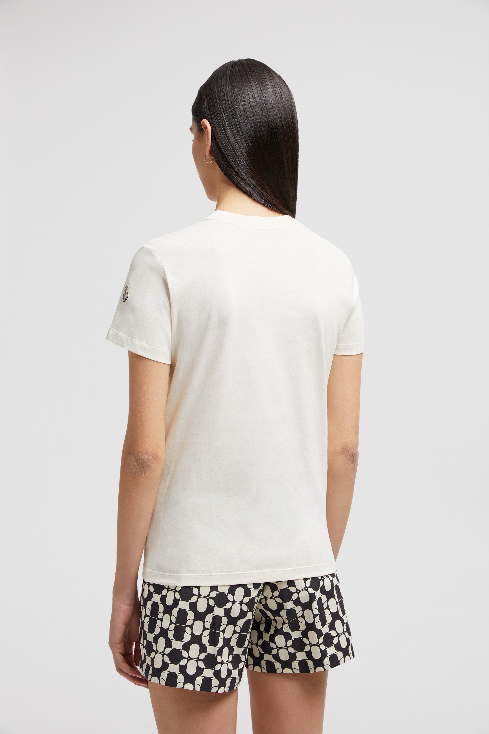 Embroidered Logo Cotton T-Shirt - 5