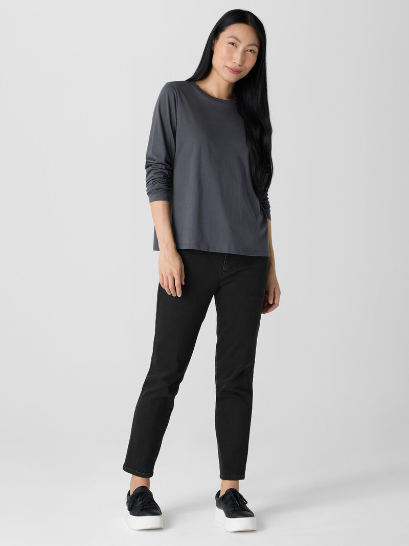 Organic Pima Cotton Jersey Long-Sleeve Tee 3