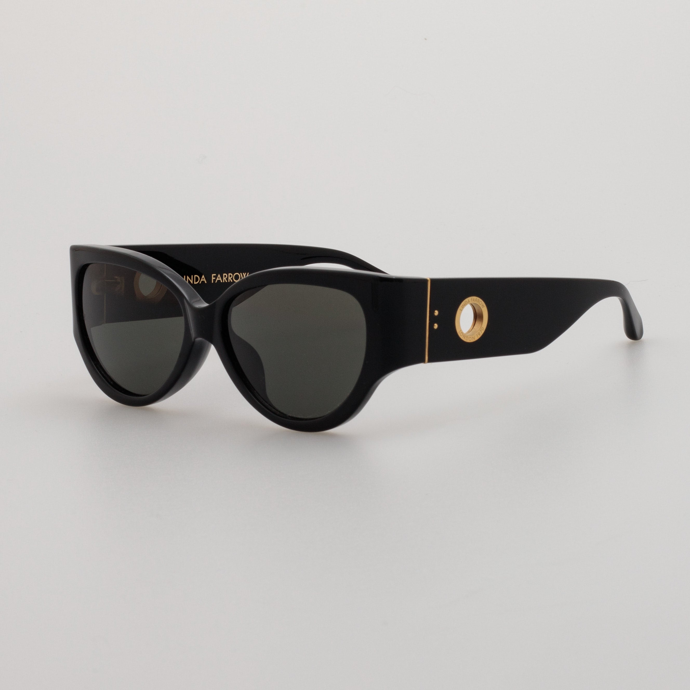 CONNIE CAT EYE SUNGLASSES IN BLACK - 3