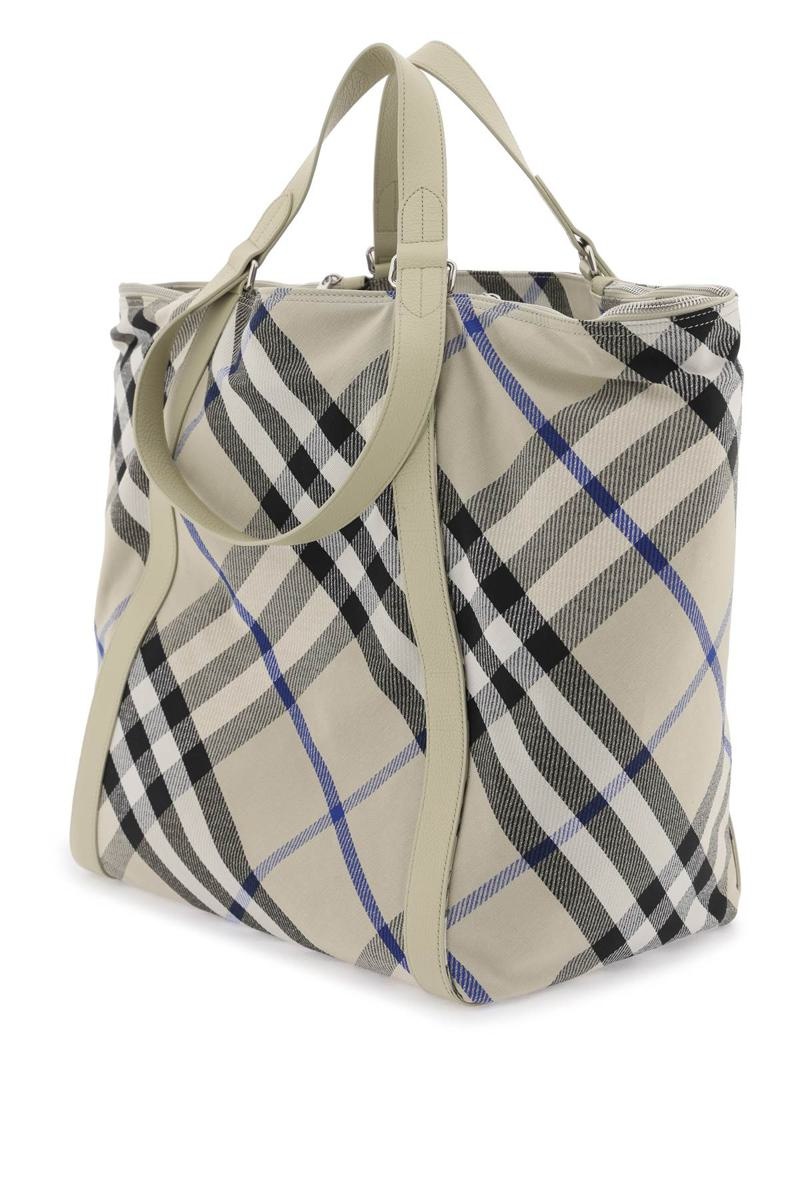 BURBERRY ERED CHECKERED TOTE - 2