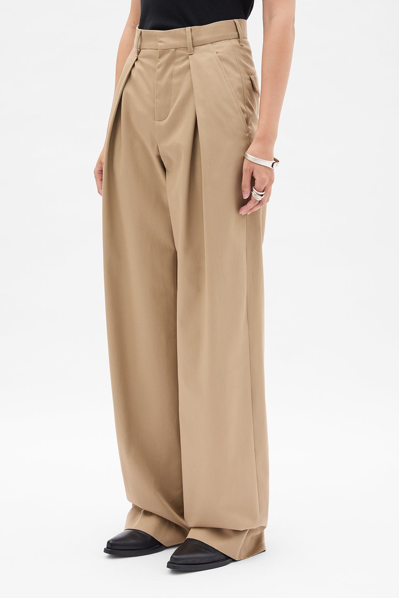 Ann Demeulemeester Nouk Wide Leg Pleated Trousers outlook