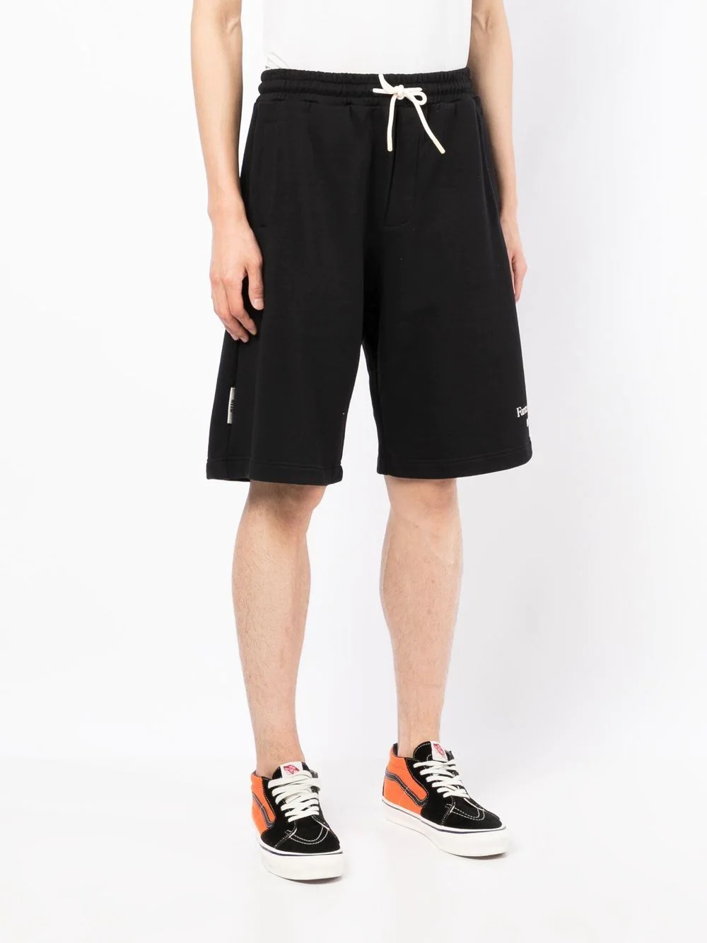 logo print track shorts - 3