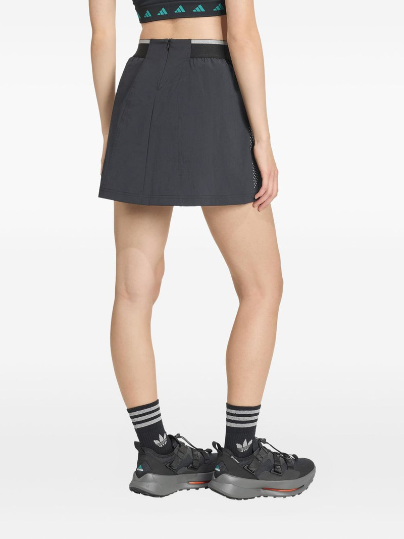 adidas logo-print mini skirt outlook