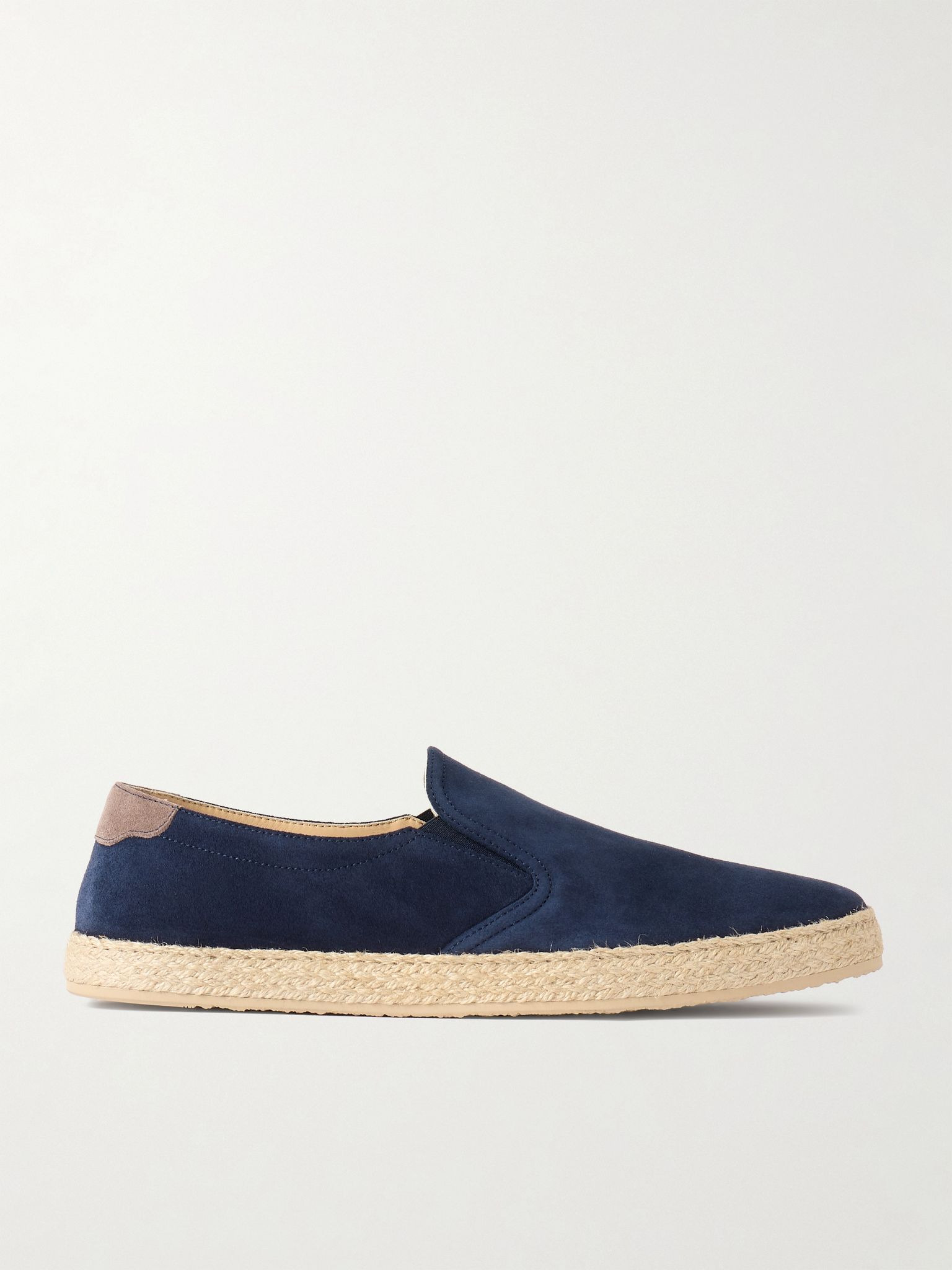 Suede Espadrilles Navy - 1